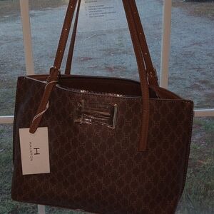 Halston Heritage Brown Tote Bag